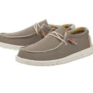 HEY DUDE Men's Wally Eco Sox Desert Brown Casual Loafer Size 9